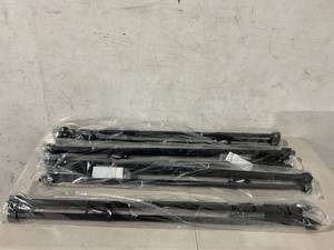 lot 65 image: Audio-Visual Direct 4-Pack Black Lightweight Aluminum Telescoping Display Easel