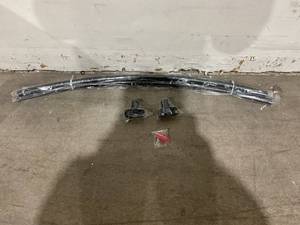 lot 280 image: Curved Metal Shower Curtain Rod - Matte Black