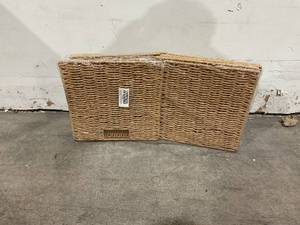 lot 297 image: SET OF 2 Wicker Storage Baskets, Natural