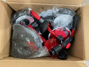 lot 402 image: JMMD Foldable Red Toddler Tricycle with with Removable Storage Basket