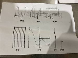lot 403 image: DOEWORKS 2-Tier Metal Plant Stand