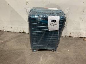 lot 409 image: Coolife 3-Piece Lake Green Expandable Rolling Luggage Set