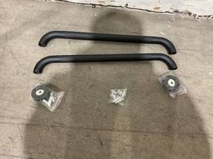 lot 411 image: Munzong 2-Pack Black 24 inch Rubbed Black Grab Bar
