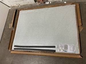 lot 71 image: Audio-Visual Direct Magnetic White Glass Dry-Erase Board