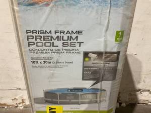 lot 72 image: INTEX Prism Frame Premium Above Ground Swimming Pool Set
