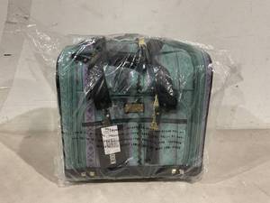 lot 371 image: Steve Madden Designer 15 Inch Carry on Suitcase - PrintTeal