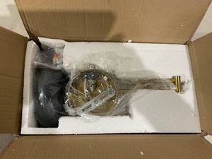lot 375 image: Wall Sconce Swing Arm Wall Lamp - Modern GoldBlack