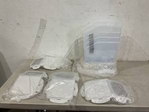lot 383 image: Umigy 4 Pack Rice Storage Container - ClearWhite