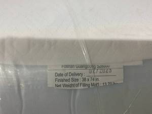 lot 126 image: BedStory 3 Inch Twin Size Memory Foam Mattress Topper