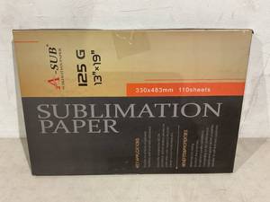 lot 129 image: A-SUB Sublimation Paper 13X19 Inch 110 Sheets 125g