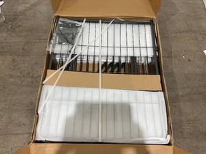 lot 420 image: ComSaf 32 inch 8-Panel Black Dog Playpen