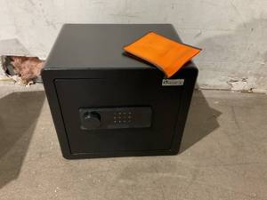 lot 87 image: Kavey 1.6 Cub Safe Box, Home Safe with Digital Touch Screen Keypad and Sensitive Alarm System