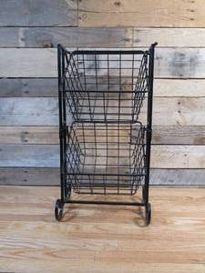 lot 133 image: Metal Tiered Storage Baskets