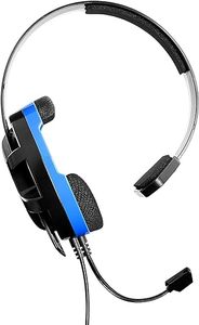 lot 75 image: Two Turtle Beach Recon Chat Headsets for PS4, Xbox One, PC, Mobile (Black & Blue)