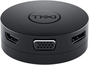 lot 72 image: Dell USB-C Mobile Adapter (DA300), Black, DELL-DA300