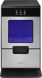 lot 17 image: Insignia - 44 Lb. Portable Nugget Icemaker with Auto Shut-Off - Stainless Steel (ModelNS-IMN44SS2)