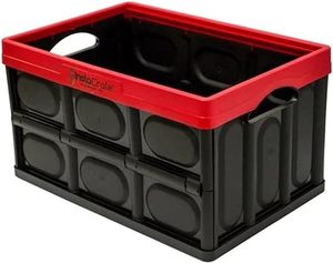 lot 114 image: GreenMade InstaCrate Collapsible Storage Container, 12 gal, Red & Black