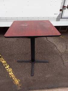 SQUARE COUNTER HEIGHT TABLE