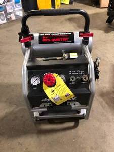 Husky 4.5 Gal. Portable Electric-Powered Silent Air Compressor Customer Returns See Pictures