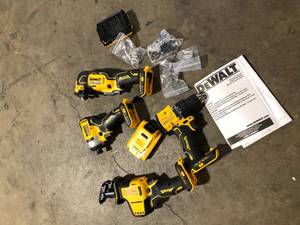 Lot of Assorted Dewalt Tools and Accessories Various Models and Conditions  Customer Returns See Pictures