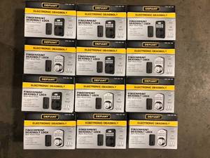 Lot of Assorted Electronic Fingerprint Deadbolt Locks Various Models and Conditions  Customer Returns See Pictures