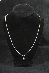 lot 29 image: Sterling Silver Pendant with Box Link Chain