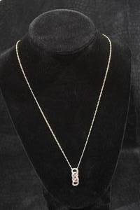 lot 33 image: Sterling Silver Infinity Pendant with Chain