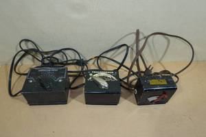 lot 63 image: 3 Vintage Transformers for Tracks