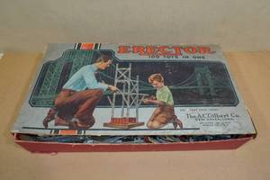 lot 65 image: Vintage AC Gilbert No 6-12 Erector Set with Original Box