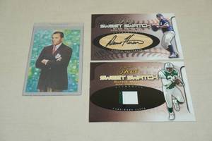 lot 123 image: Large Format Insert Cards - Dan Reeves, Drew Henson, Curtis Martin