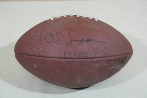 lot 127 image: Vintage Wilson OJ Simpson Football
