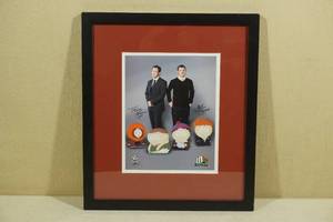 lot 137 image: Trey Parker and Matt Stone Signed Photograph
