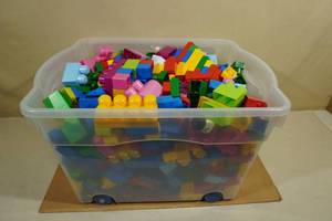 lot 156 image: Bin Full of Lego Duplo