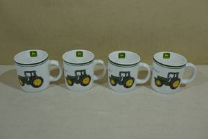 lot 169 image: 4 John Deere Collectible Coffee Mugs