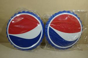 lot 173 image: 2 Pepsi Bottle Cap Signs