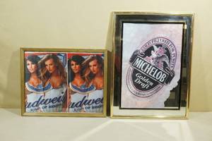 lot 174 image: Vintage Budweiser and Michelob Beer Signs