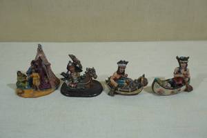 lot 175 image: 4 Native American Figurines