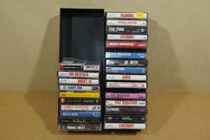 lot 202 image: 25 Cassette Tapes -Billy Idol, Michael Jackson, Pat Benetar