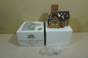 lot 205 image: Department 56 The Heritage Village Collection Porcelain Lighted Building -Knottinghill Church