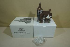 lot 206 image: Department 56 The Heritage Village Collection Porcelain Lighted Building -Old Michael Church