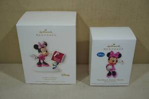 lot 234 image: 2 Vintage Hallmark Keepsake Christmas Ornaments -Disney Minnie Mouse