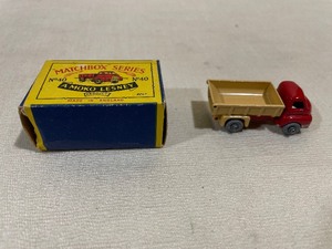lot 83 image: Vintage Lesney Matchbox No 40 Bedford Tipper S Type with Original Box