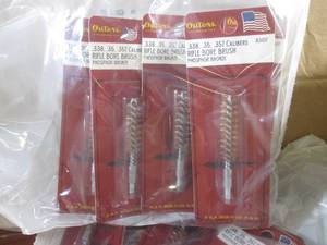 (EW4) Case of 36 Outers .338, .35, .357 Calibers Rifle Bore Brushes - 6 inner bags of 6