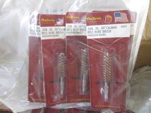 (EW4) Case of 36 Outers .338, .35, .357 Calibers Rifle Bore Brushes - 6 inner bags of 6