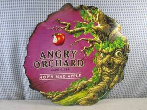 (FS) Angry Orchard Hard Cider Hopn Mad Apple Tin Bar Sign - New - 20 x 20