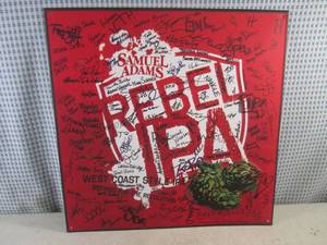 (FS) Samuel Adams Rebel IPA West Coast Style IPA (Signatures) Tin Bar Sign - New - 18 x 18
