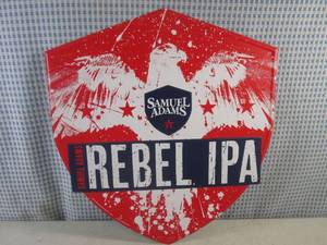 (FS) Samuel Adams Rebel IPA Tin Bar Sign - New - 16 12 x 18