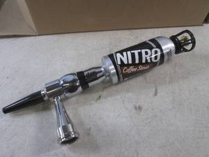 (A-1) Samuel Adams Nitro Coffee Stout Beer Tap Handle with Faucet - New In Box - 12 14 Overall