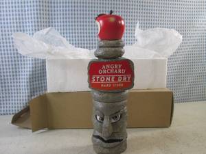 (A-1) Angry Orchard Stone Dry Hard Cider Beer Tap Handle - New In Box - 10 12