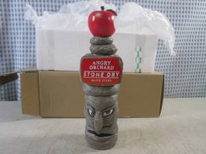 (A-1) Angry Orchard Stone Dry Hard Cider Beer Tap Handle - New In Box - 8